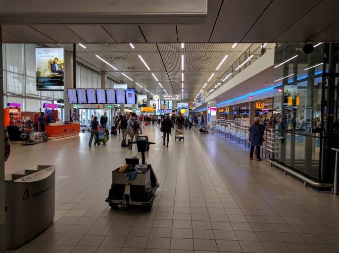 Aeroporto Schiphol: área de restaurantes e bares