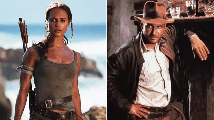 Indiana Jones and Lara Croft